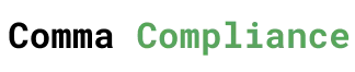 Comma Compliance logo